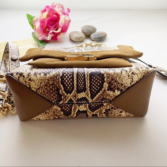 Michael Kors CECE LEATHER CHAIN SHOULDER BAG - Picture 7 of 11